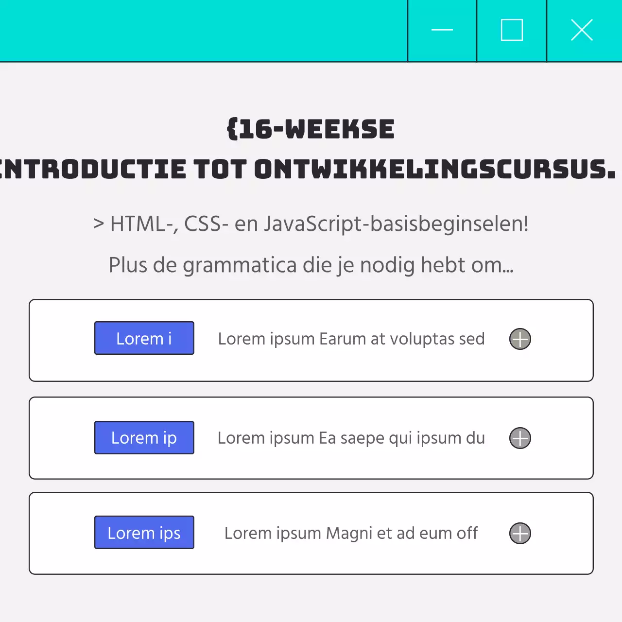 Bevorder het coderingsonderwijs voor webontwikkeling in een lichtblauwe, cyberstijl