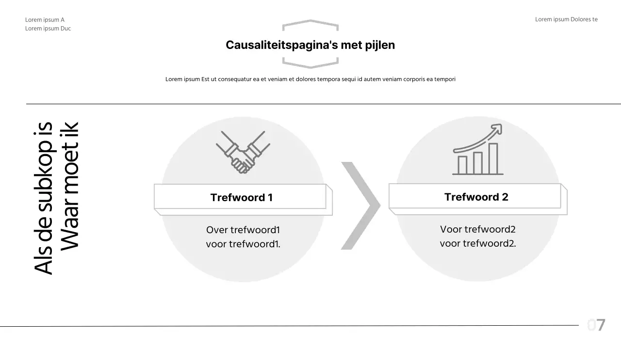Zwart-wit, modern lay-outrapport