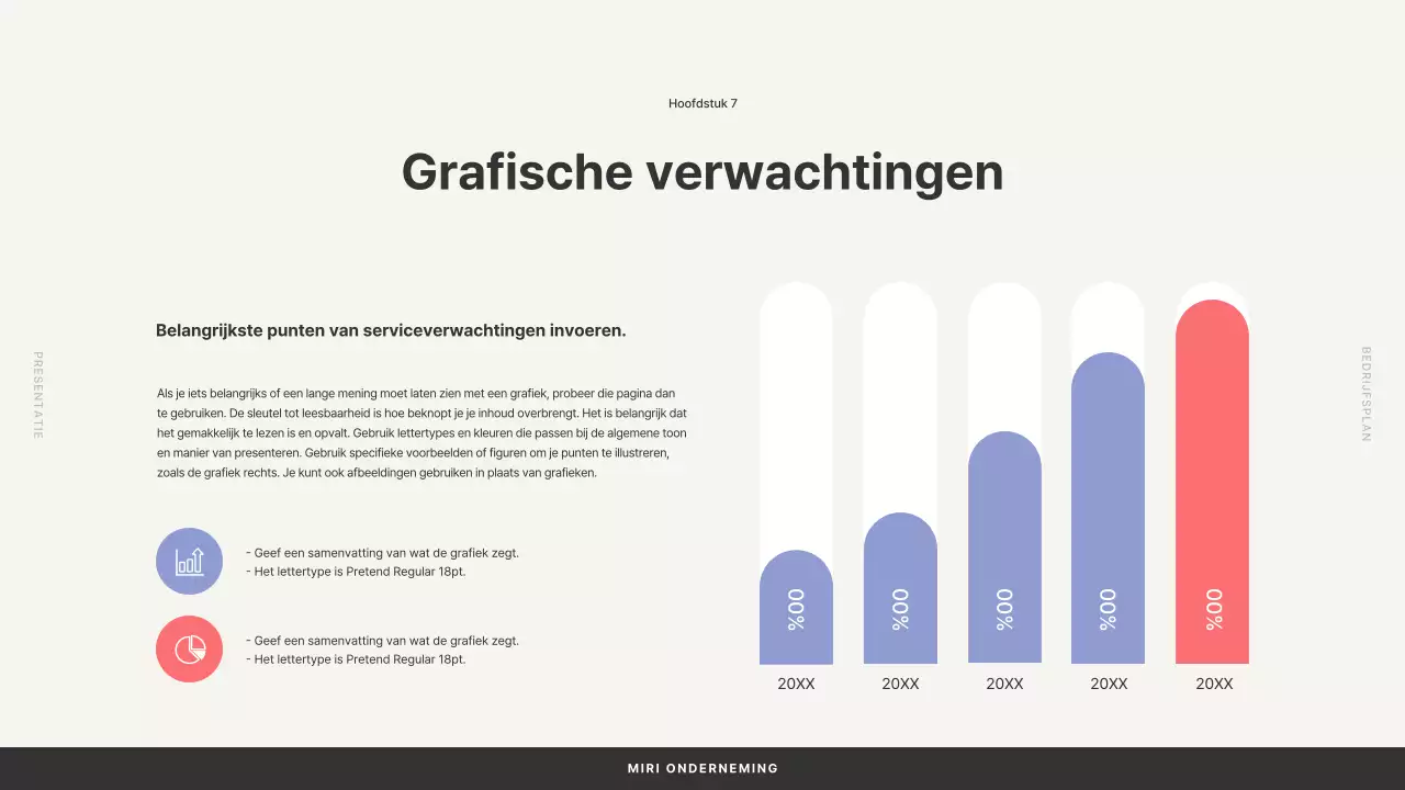 Businessplan met eenvoudige vormen in beige