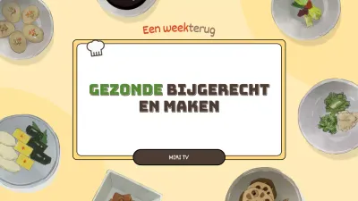 Een eenvoudig gezond bijgerecht recept in ivoor en bruine kleuren uitgelegd