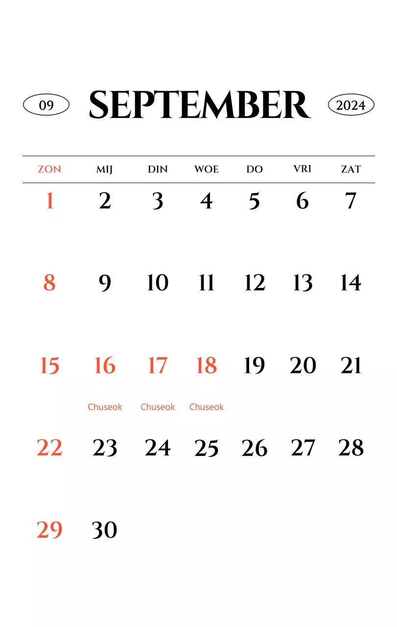 Eenvoudige stijl muurkalender met zwart-wit emotionele reisfotografie concept