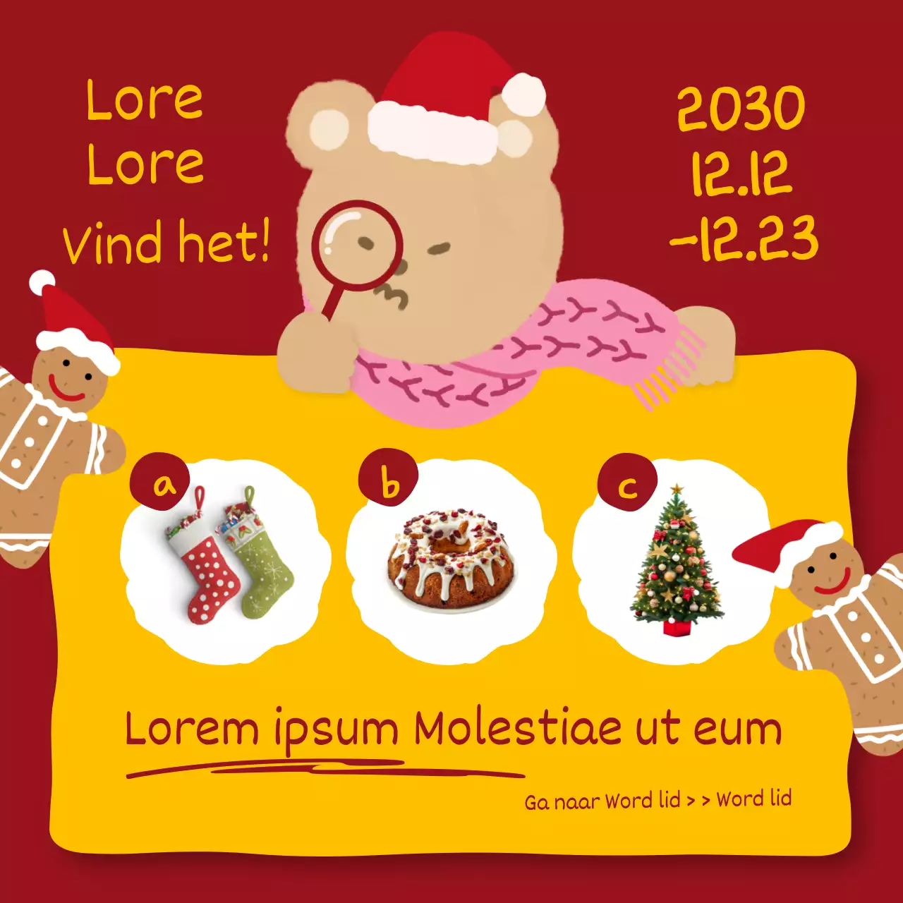 Pop-art advertenties voor winterse loyaliteit en kortingen in blauw en geel