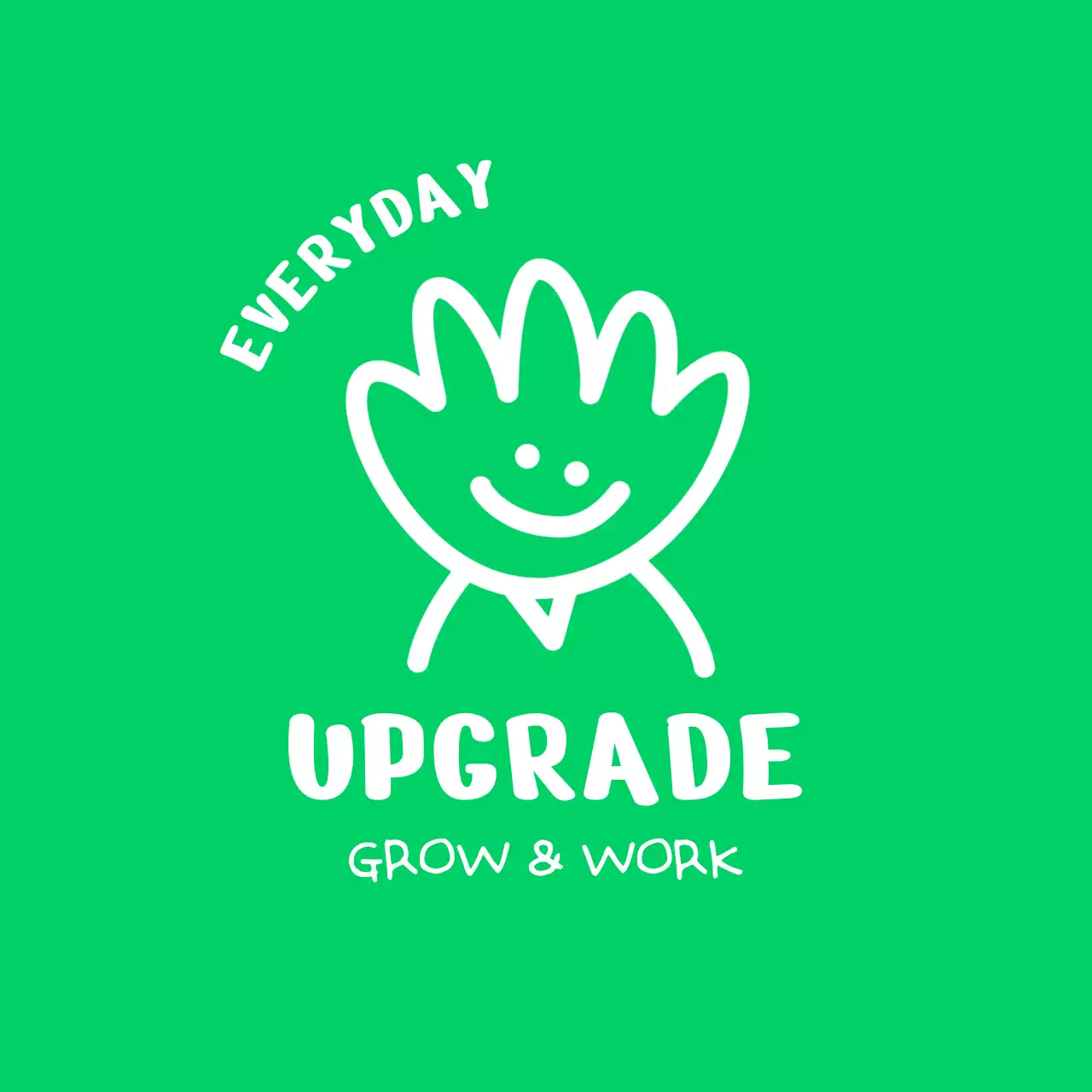 手のキャラクターが入った丸いデザイン