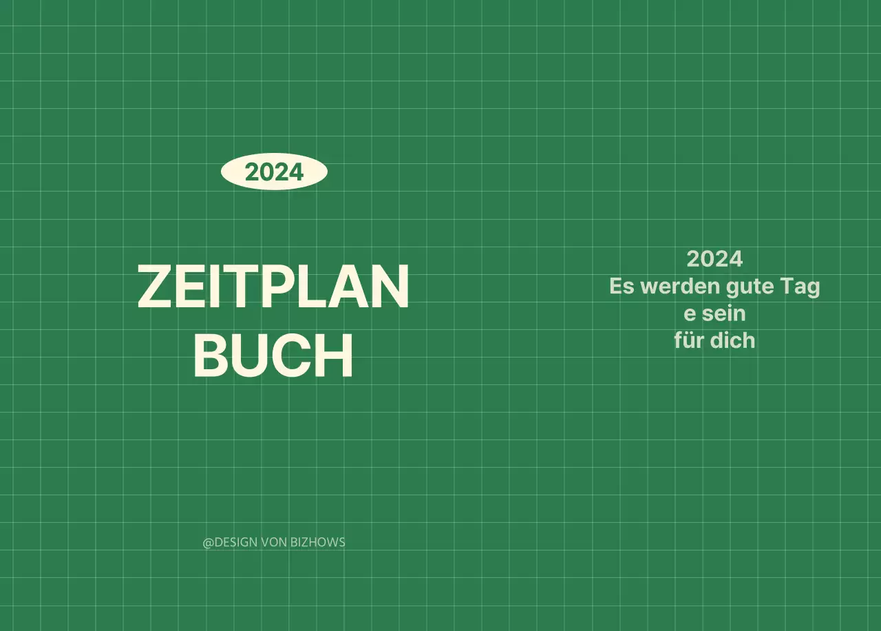 SAT D-day Notizblock Konzept Wandkalender in grün und hellgelb