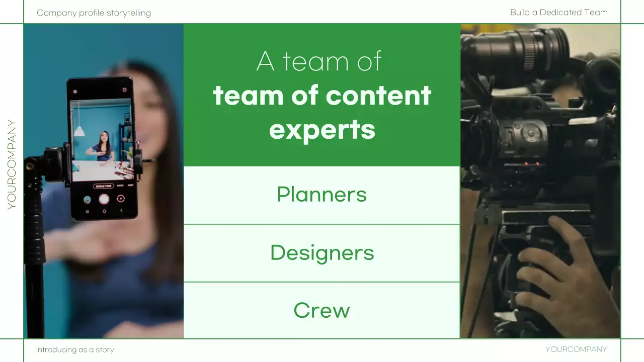 그린 미니멀 비즈니스 소개 프레젠테이션