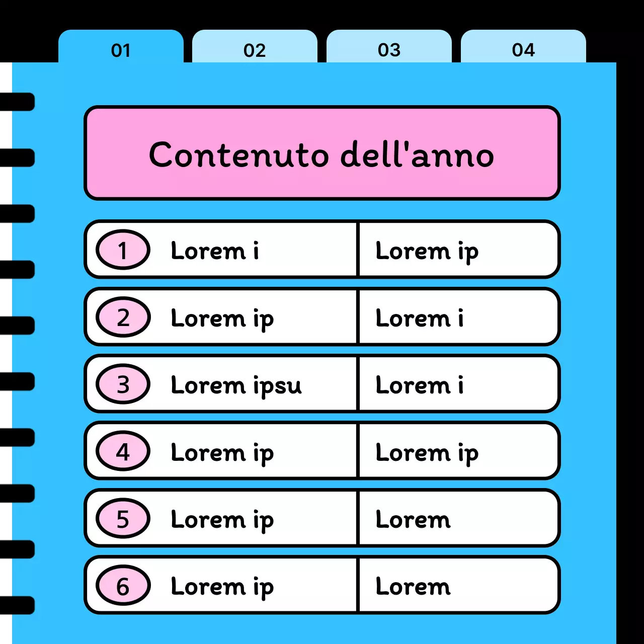 Un post di domande e risposte in stile kitsch, in azzurro e Capodanno.