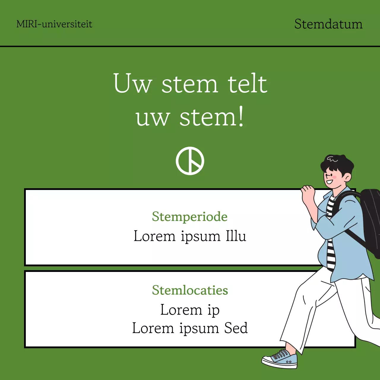 Een eenvoudige kaki inzamelingsactie