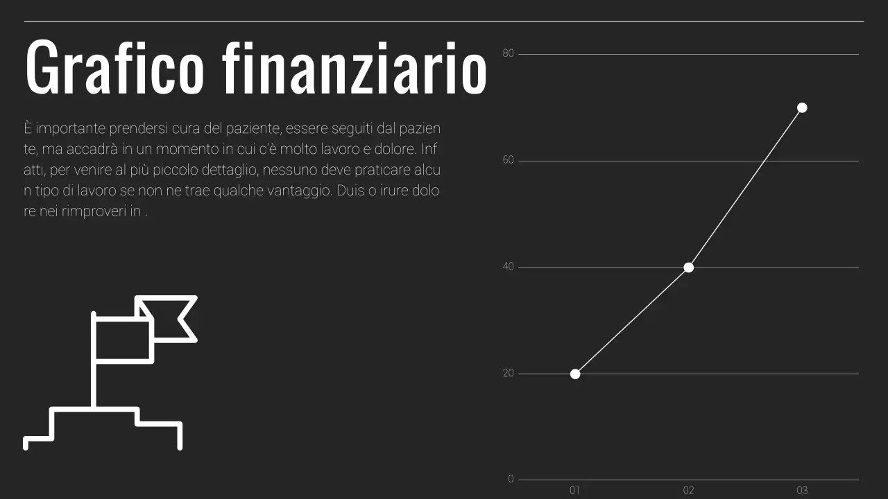 Relazione aziendale minimale in bianco e nero