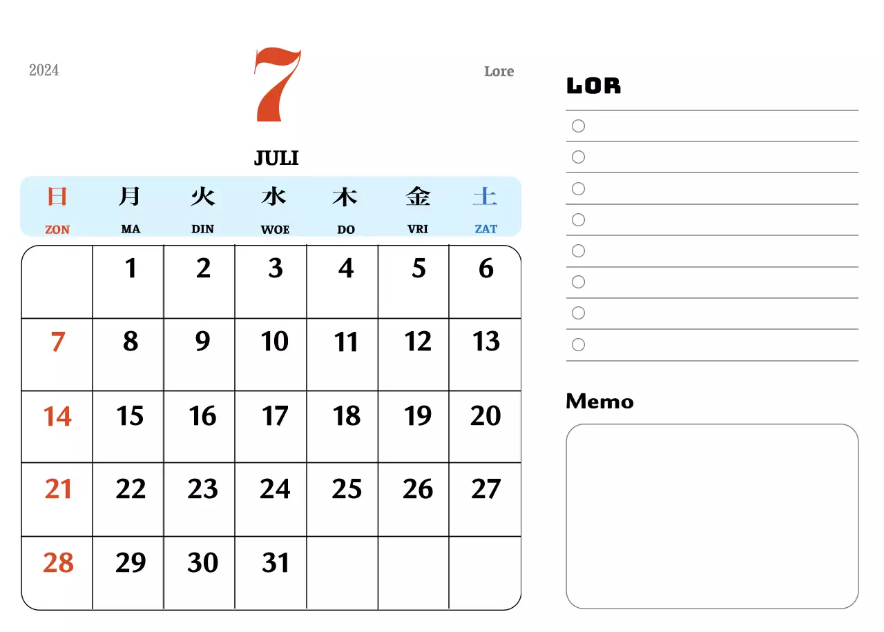 Rode en blauwe retro onderzetters memory kalender