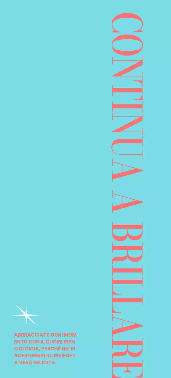 Tipografia in blu e corallo