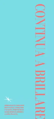 Tipografia in blu e corallo