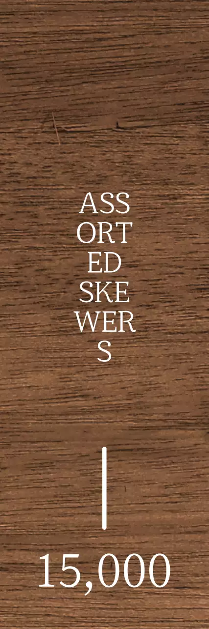 Konsep izakaya yang menenangkan dalam warna putih dengan aksen merah