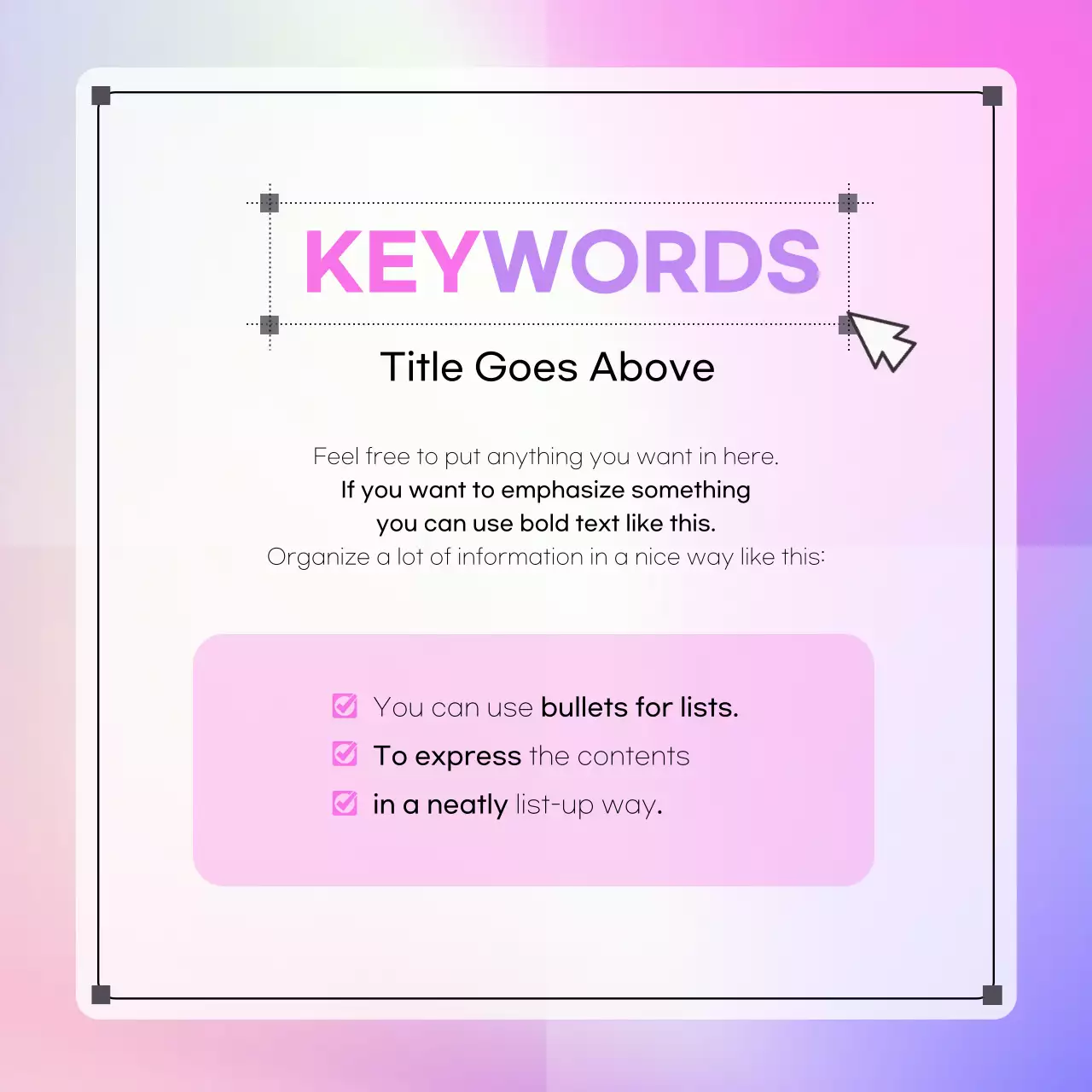 Pink Modern Content Promotion Instagram Carousel