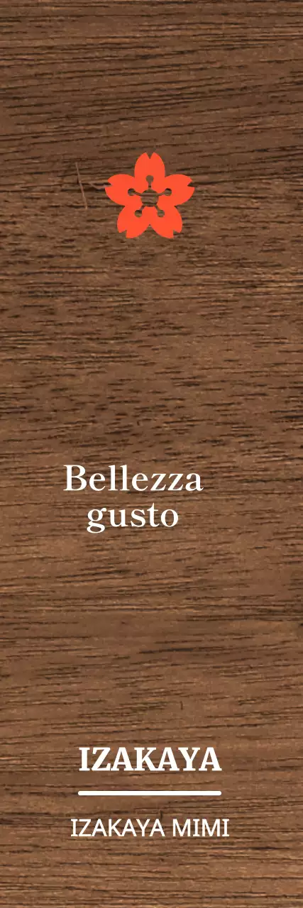 Un concetto di izakaya rilassante in bianco con accenti rossi