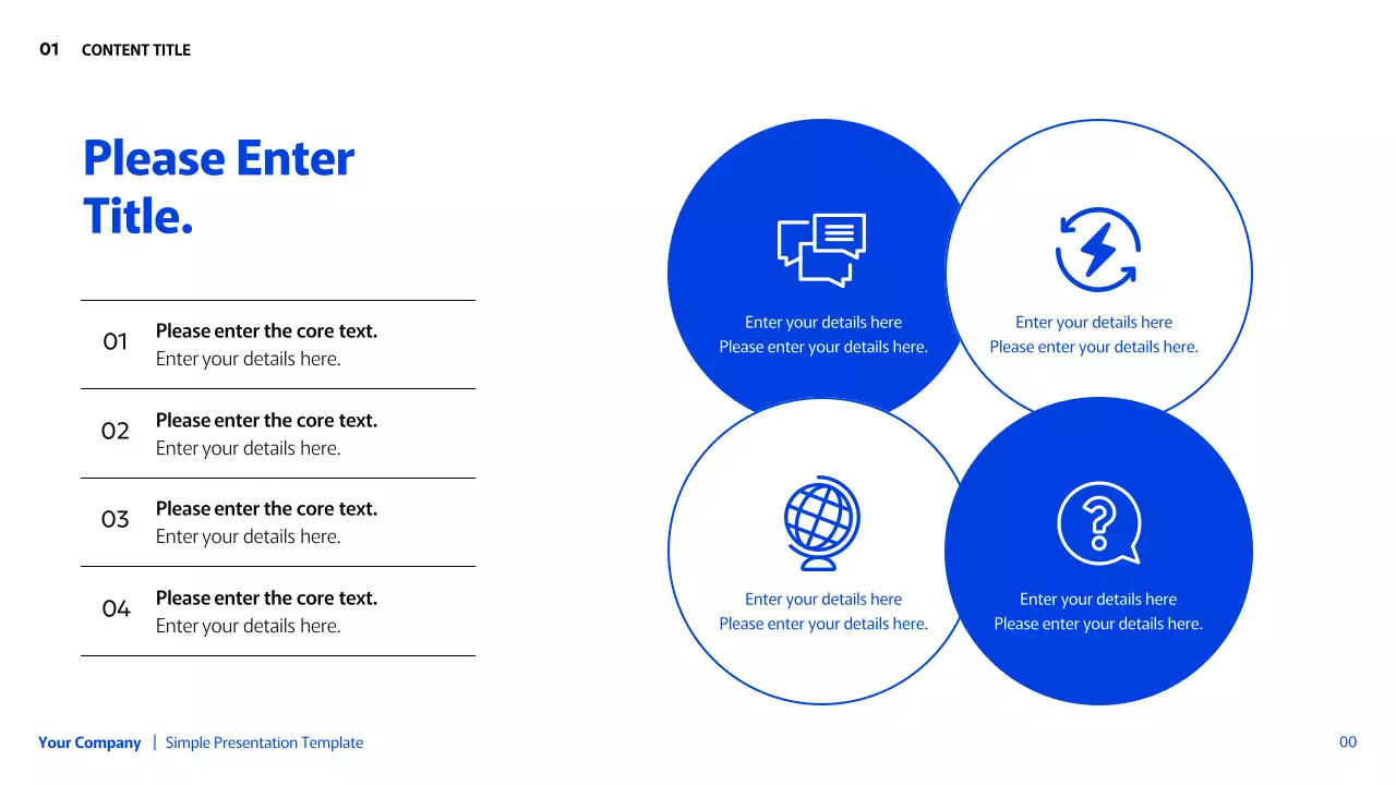 Blue Minimal Business Presentation