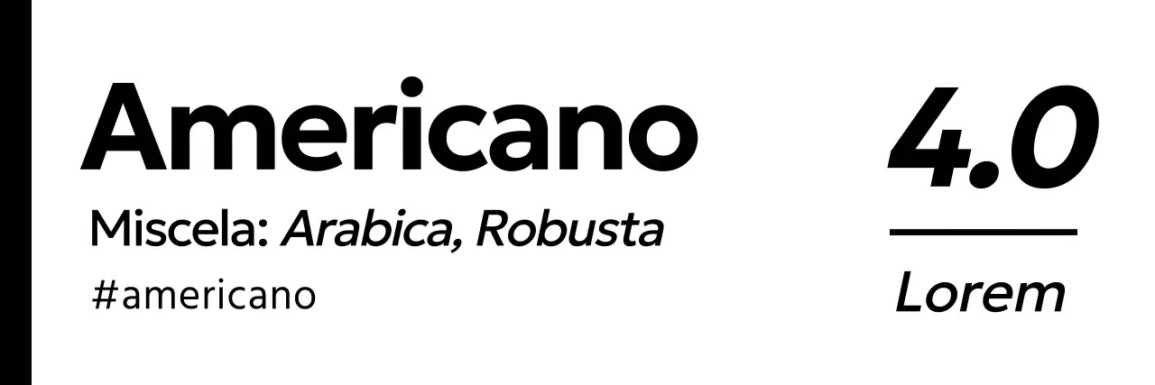 Bevande e caffè moderni in bianco e nero