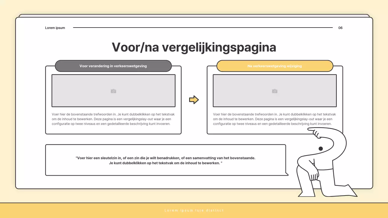 Een eenvoudige geel-witte nieuwsbriefpost van het welzijnskantoor