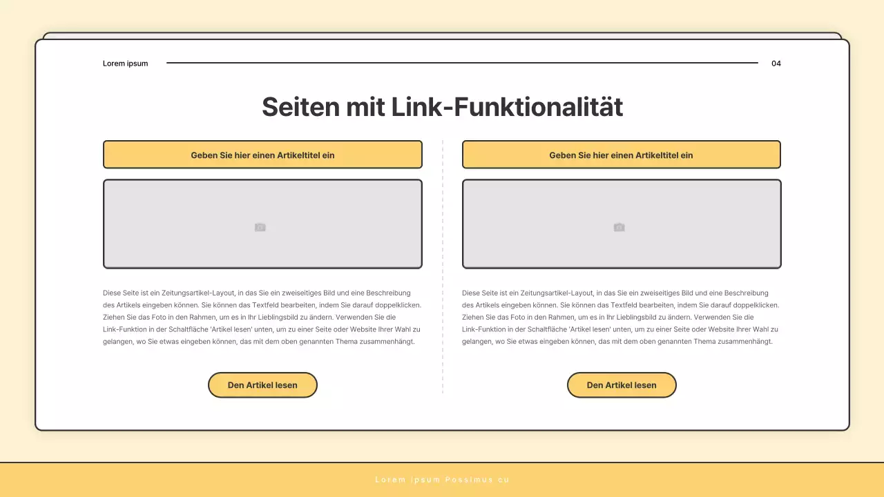 Ein einfacher gelb-weißer Rundbrief des Sozialamtes