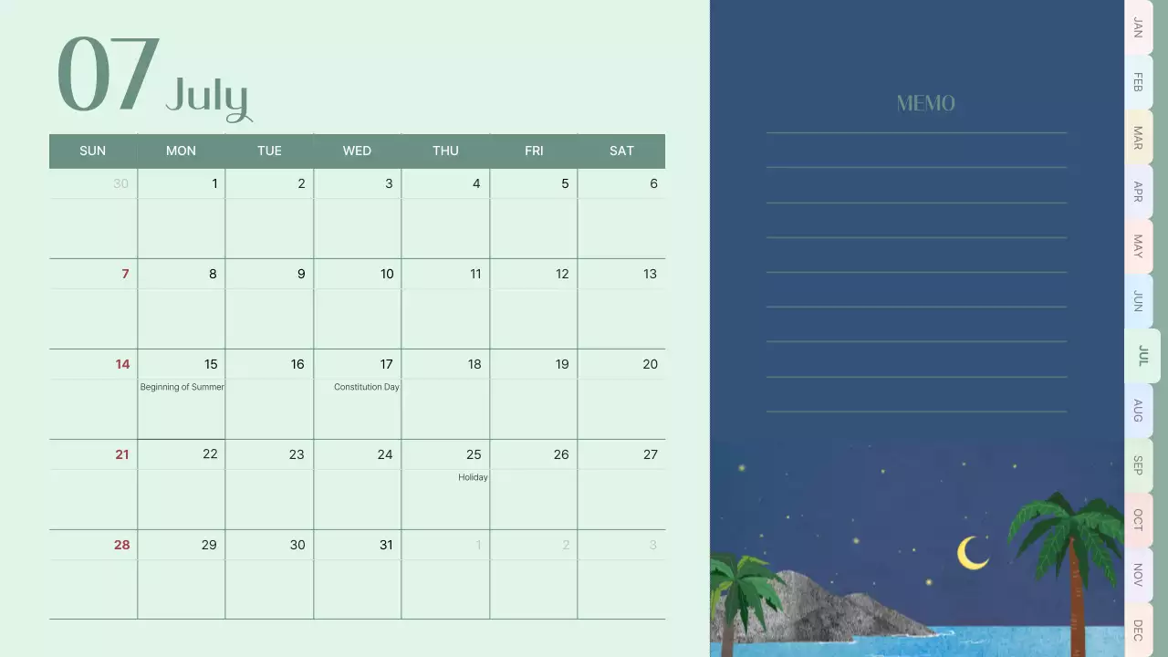 Pink Vintage Calendar Promotion Presentation