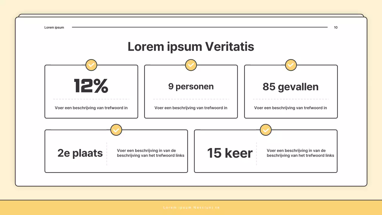Een eenvoudige geel-witte nieuwsbriefpost van het welzijnskantoor