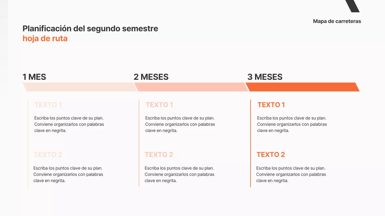 Una sencilla propuesta empresarial en naranja y blanco y negro