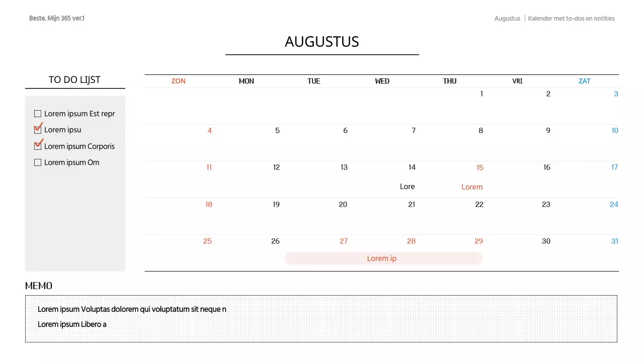 Een trendy GoodNote-kalender in wit en grijs