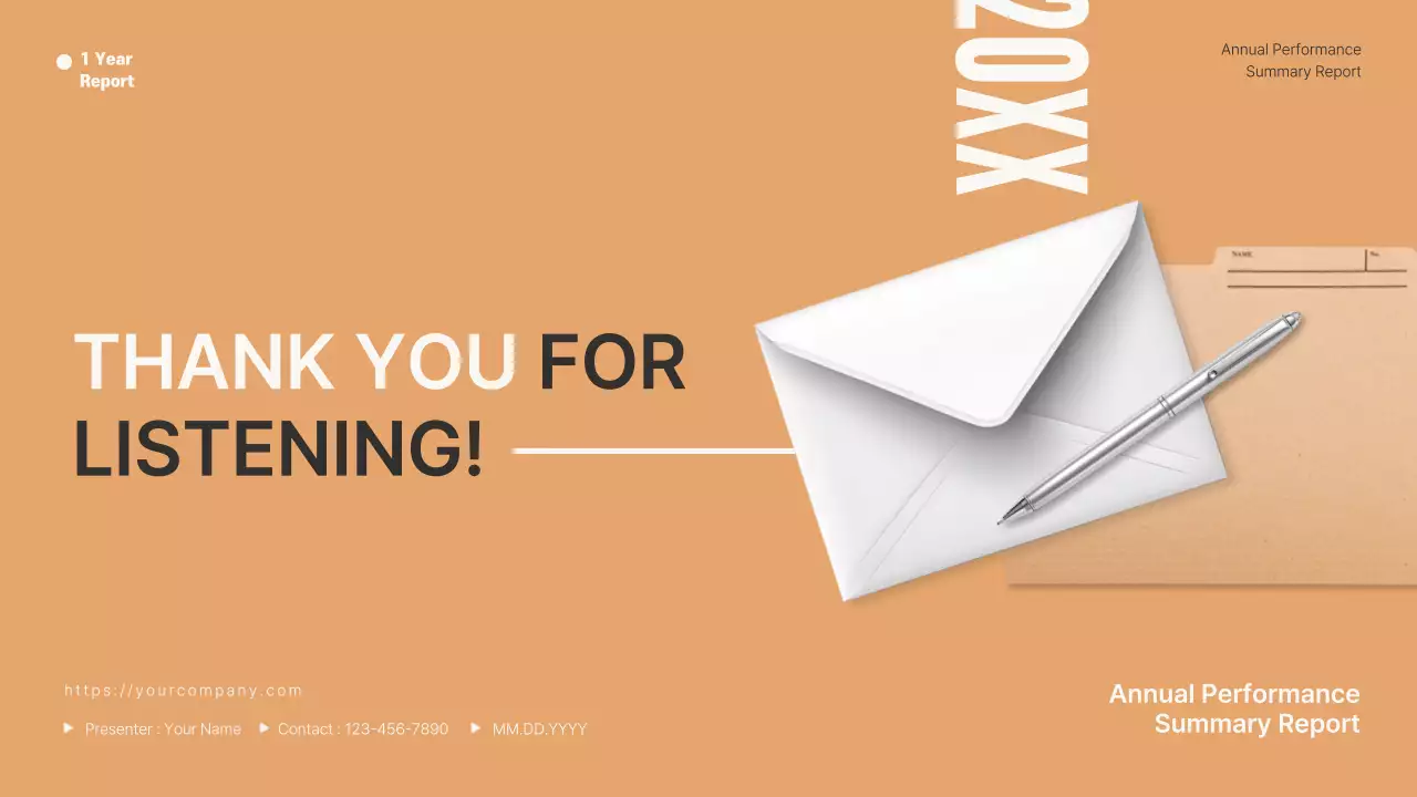 베이지 미니멀 퍼포먼스 리포트 프레젠테이션