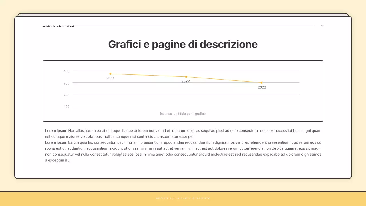 Un bollettino di base giallo e bianco dell'ufficio di assistenza sociale