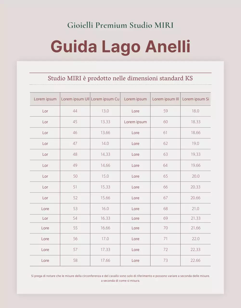 Un annuncio che vende un lookbook di accessori di gioielleria di tendenza in rosa e marrone.