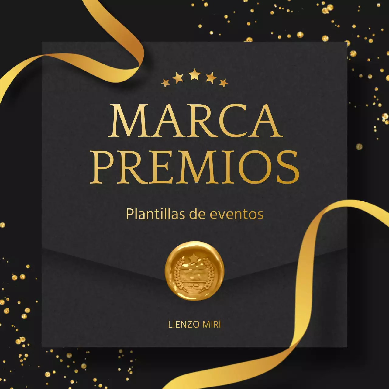 Anuncie una lujosa venta de premios de fin de año en oro y negro