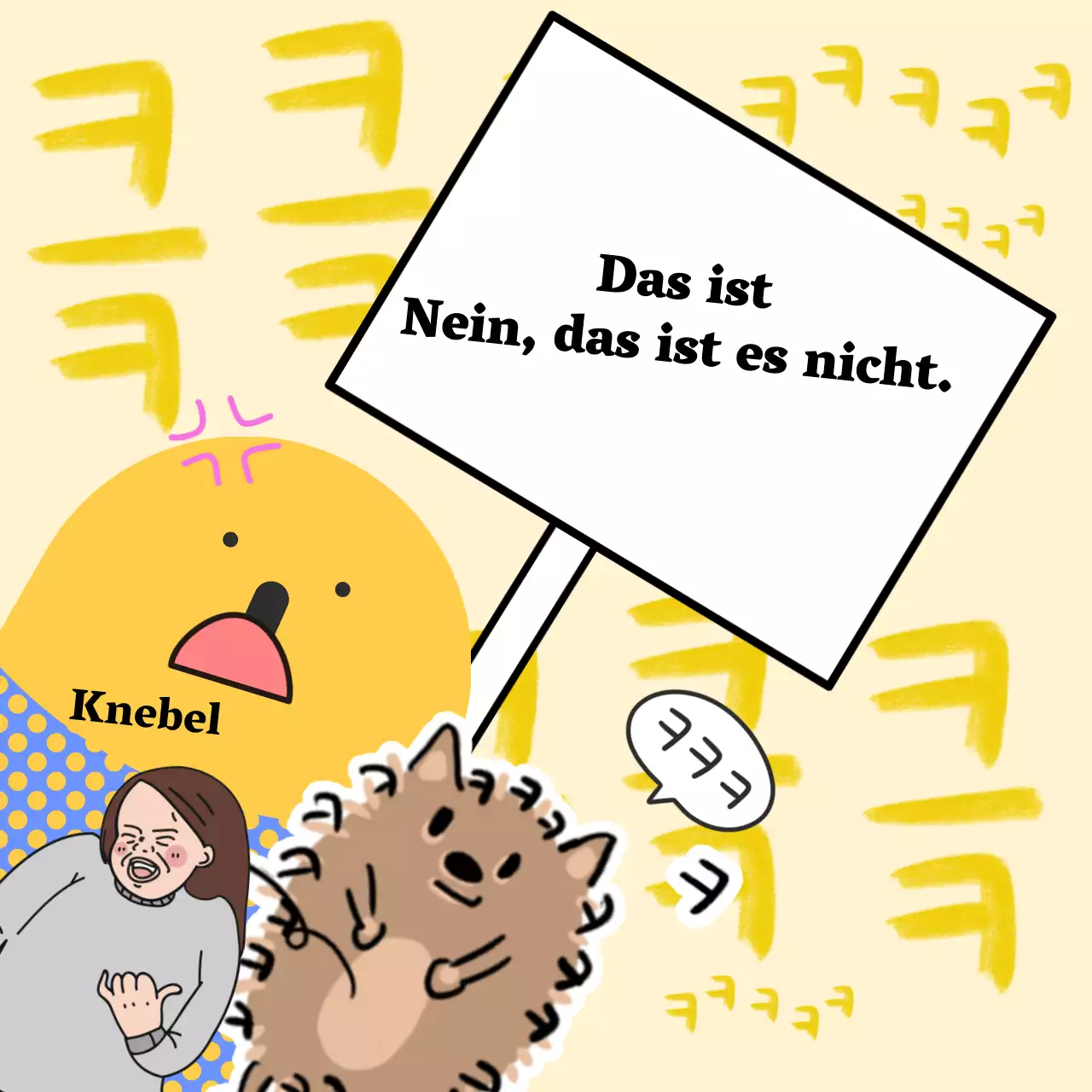 Es ist nicht die gelbe, es ist nicht die Flasche, ja.