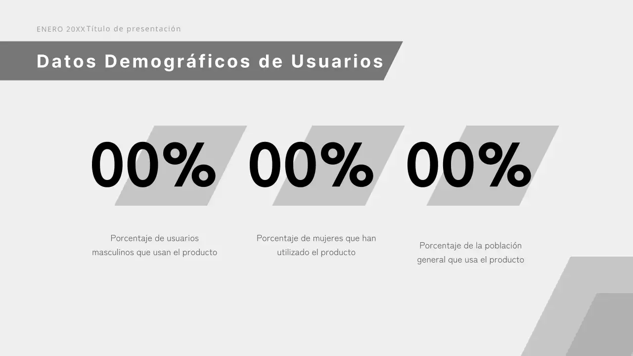 Propuesta de negocio moderna en blanco y negro