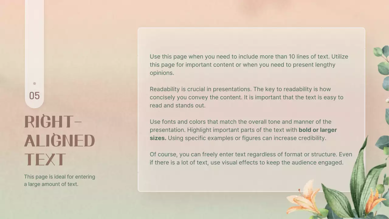 Pink Elegant Floral Presentation