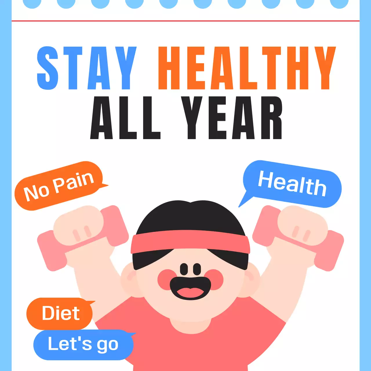 Orange Minimal Fitness Promotion Instagram Post