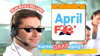 Uitdaging voor oranje en hemelsblauwe Kitsch-aprilgrappen