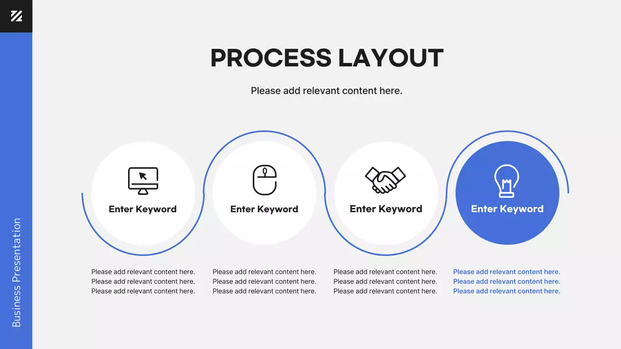 The Modern Worker in Blue Business Presentation