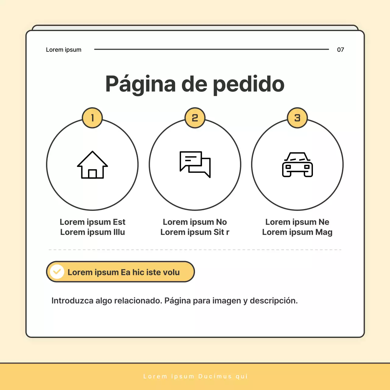 Un correo básico amarillo y blanco de la oficina de bienestar social
