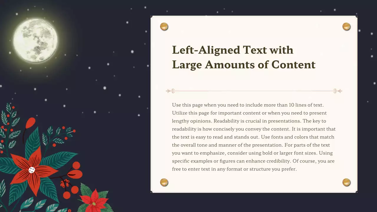 네이비 우아한 겨울 프레젠테이션