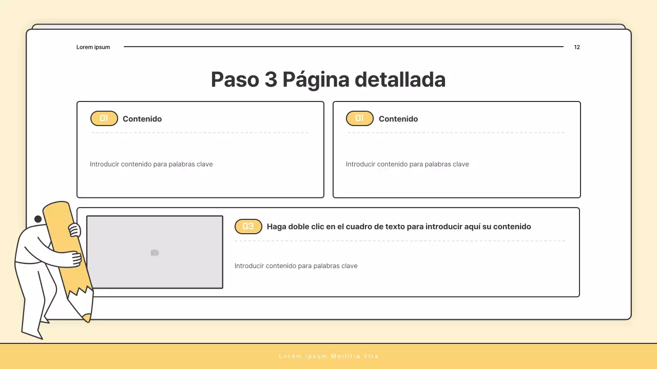 Un correo básico amarillo y blanco de la oficina de bienestar social