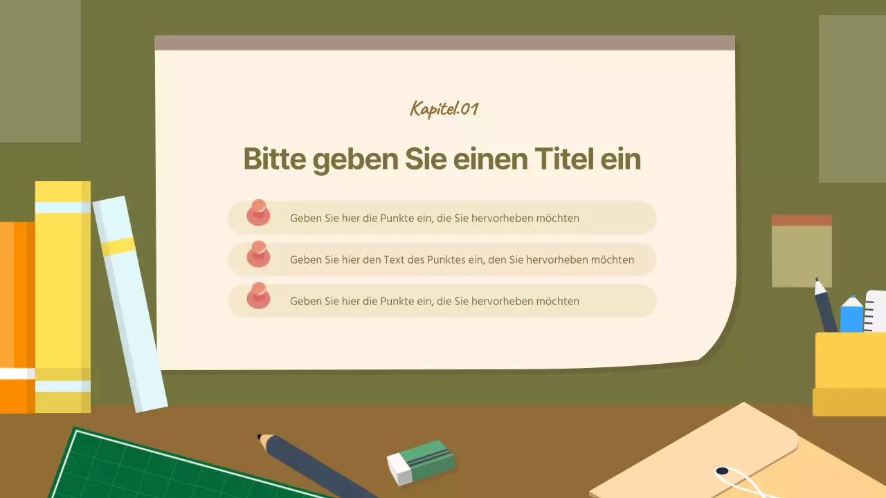 Ein gemütlicher Büroangestellter in khaki und braun Business Report