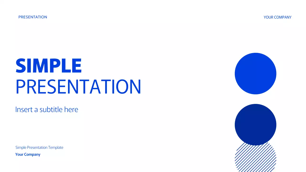 Blue Minimal Business Presentation