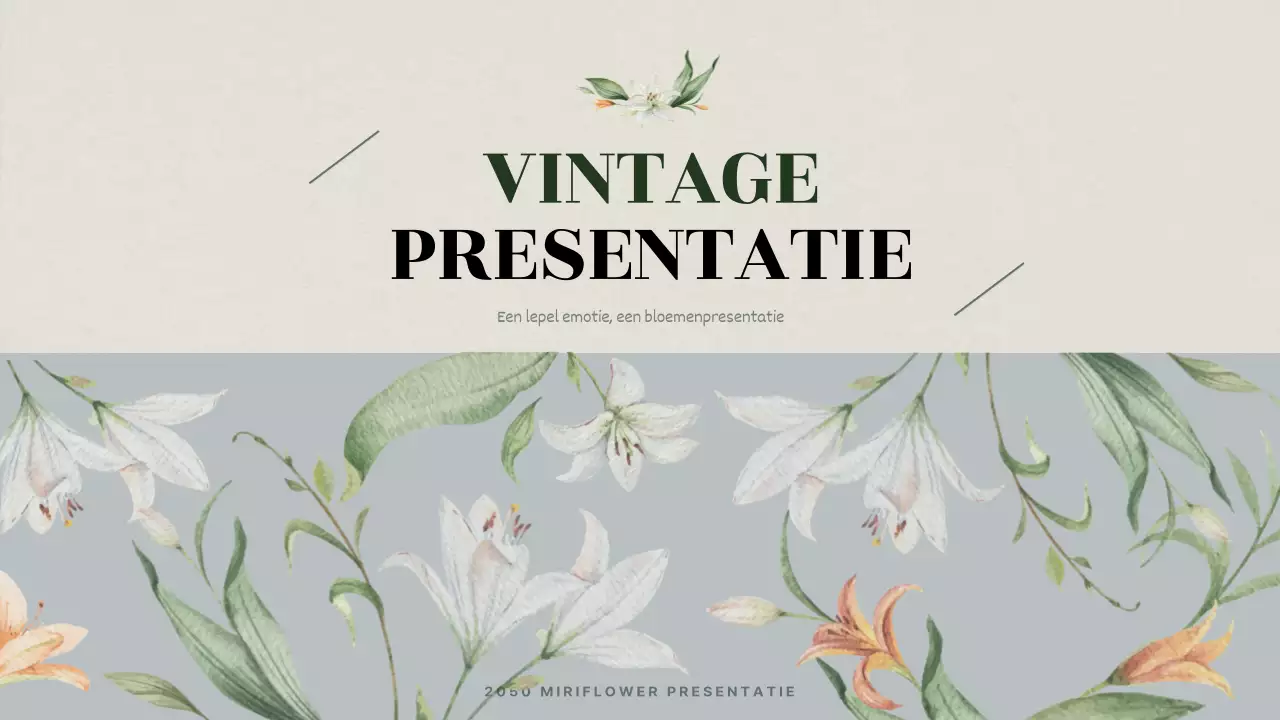 Vintage winters bloemvoorstel in lichtblauw