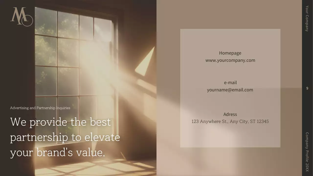 Beige Minimal Company Profile Presentation