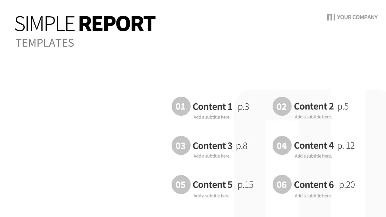 White Minimal Report Document Presentation