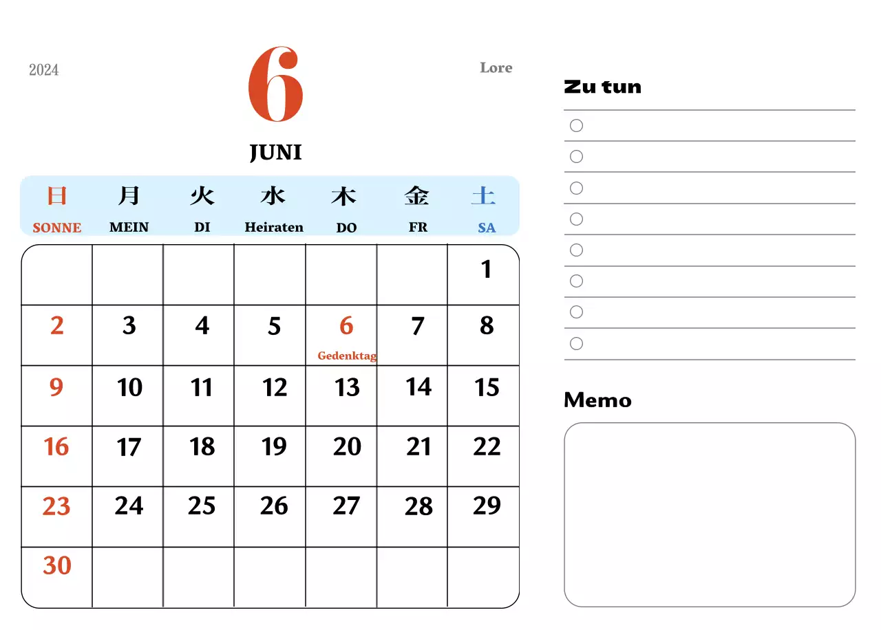 Rote und blaue Retro-Untersetzer Erinnerungskalender