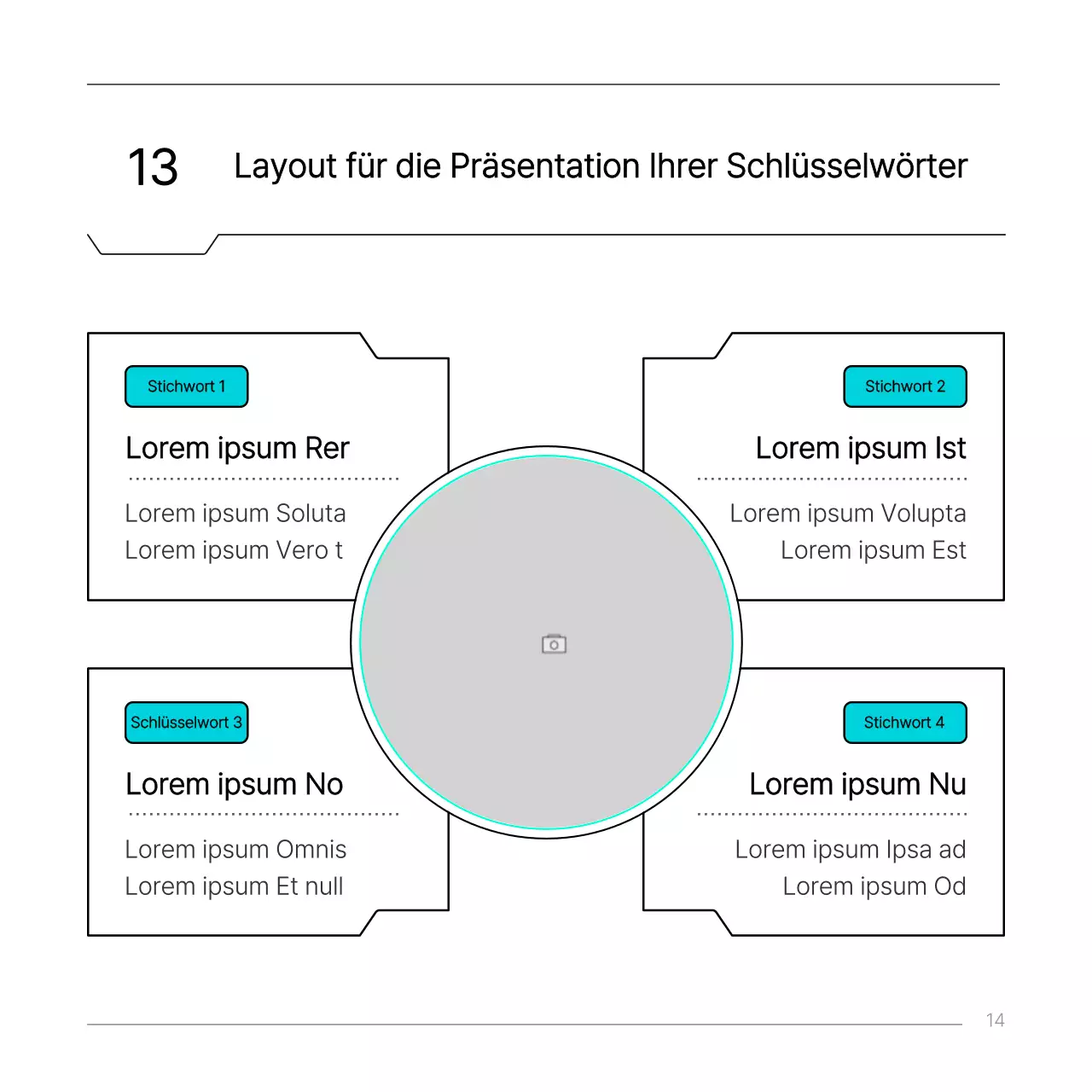 Hellblaues einfaches technisches Schaltungskonzept Bericht