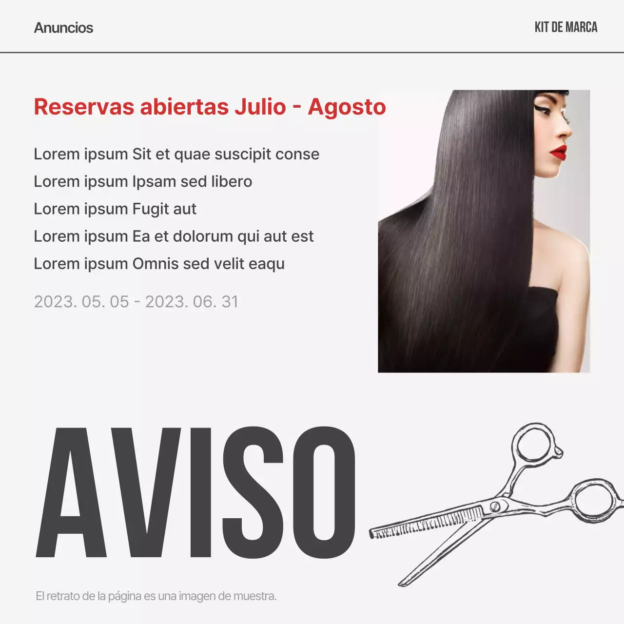 Post de la marca Red's modern hair