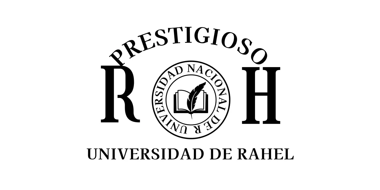 Escuela de aspecto elegante con logotipo escolar y fuente con gracias