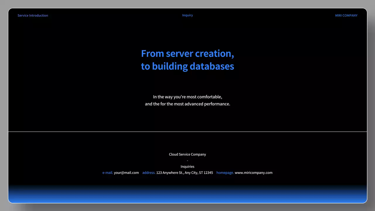 Black Modern Service Presentation