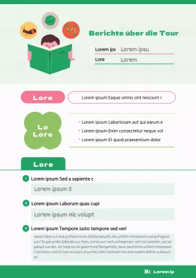 Ein süßer Ausflugsbericht in Grün und Rosa